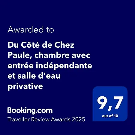 B&B Du Cote De Chez Paule, Avec Entree Independante Et Salle D'eau Privative